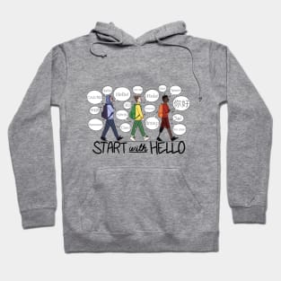 JMS and HMS Start with Hello Tshirt 2021 Hoodie